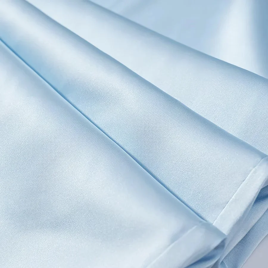 KONDALA Damen Elegantes Schickes Hosenset Blaue Spitze Durchsichtige Kurze Oberteile, Kordelzug Weite Hosen 2026 Sommer Trendiges Urlaubsset – Detail 16