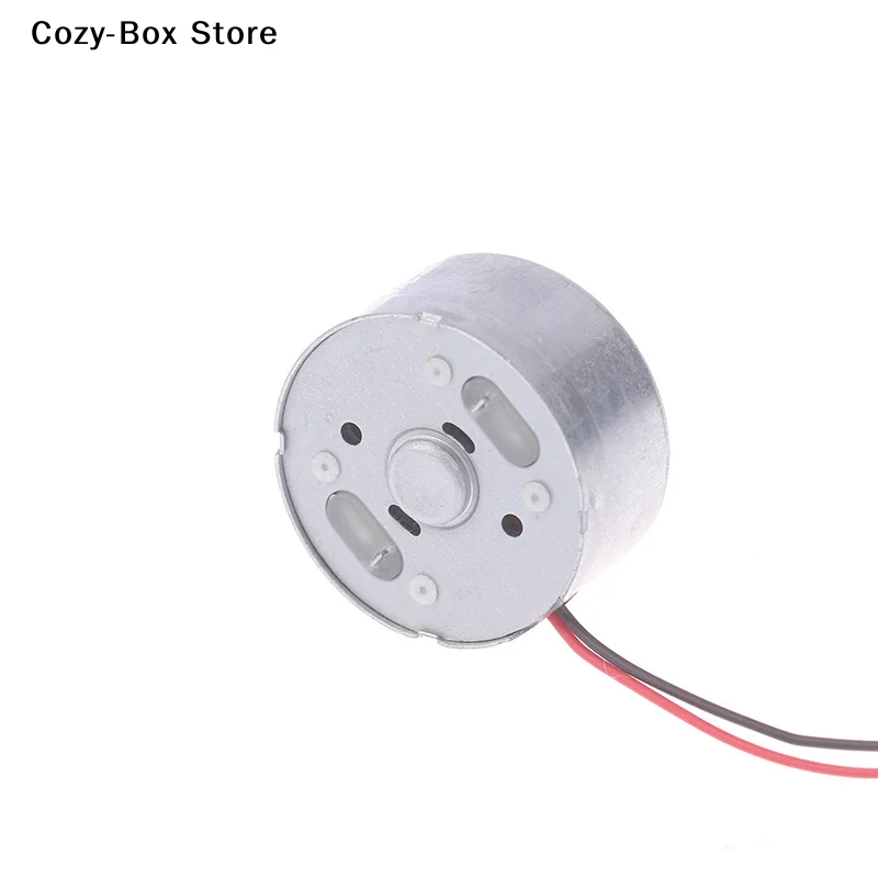 

[ZY]RF-300EA-1D390 DC 1.5V 3V 5V 6V 7250RPM Mini Mute 24mm Round Spindle Motor Metal Brush Engine DIY Solar Power Toy Model[ZY]