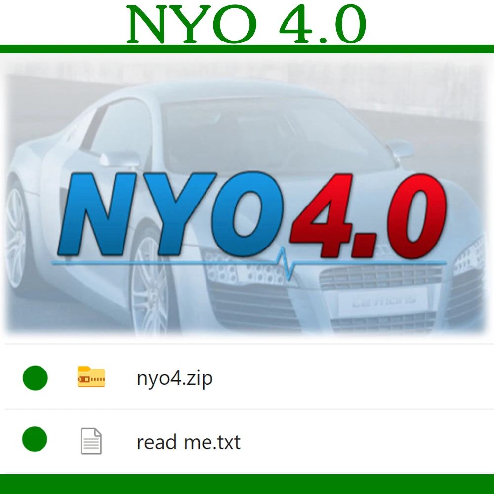 NYO 4.0 update 2017 Database application designed for car radio unlocking Airbag IMMO ECU and instrument panel recalibration