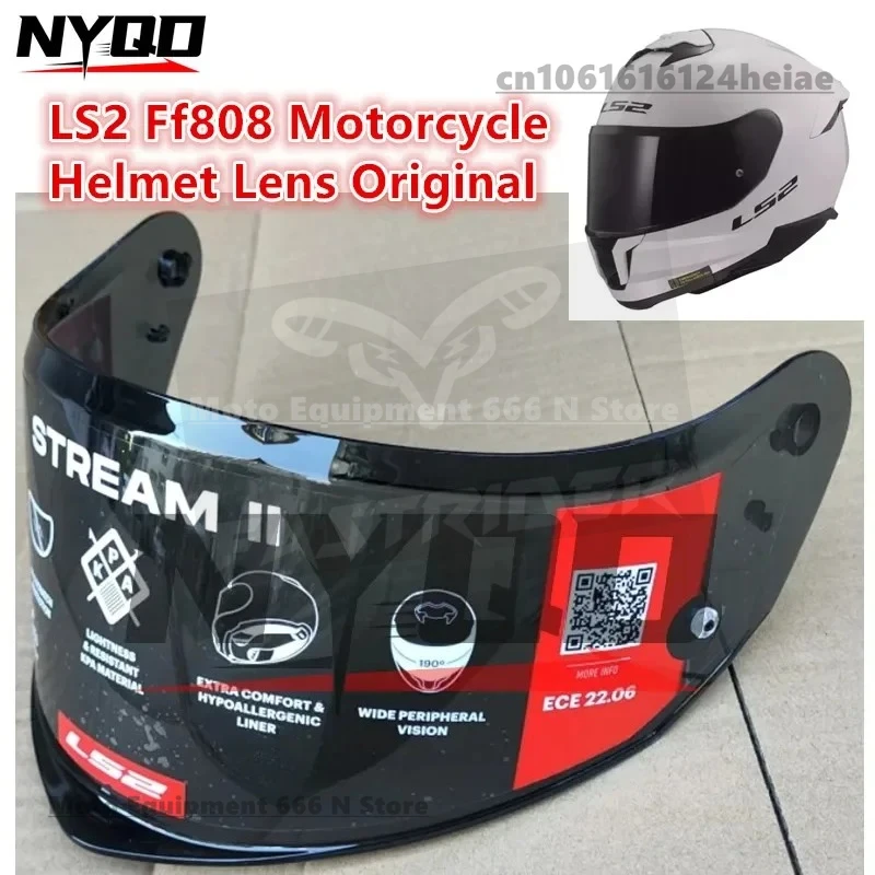 

LS2 Ff808 Motorcycle Helmet Lens Original black Lens Color Visors Helmet Accessories FF808