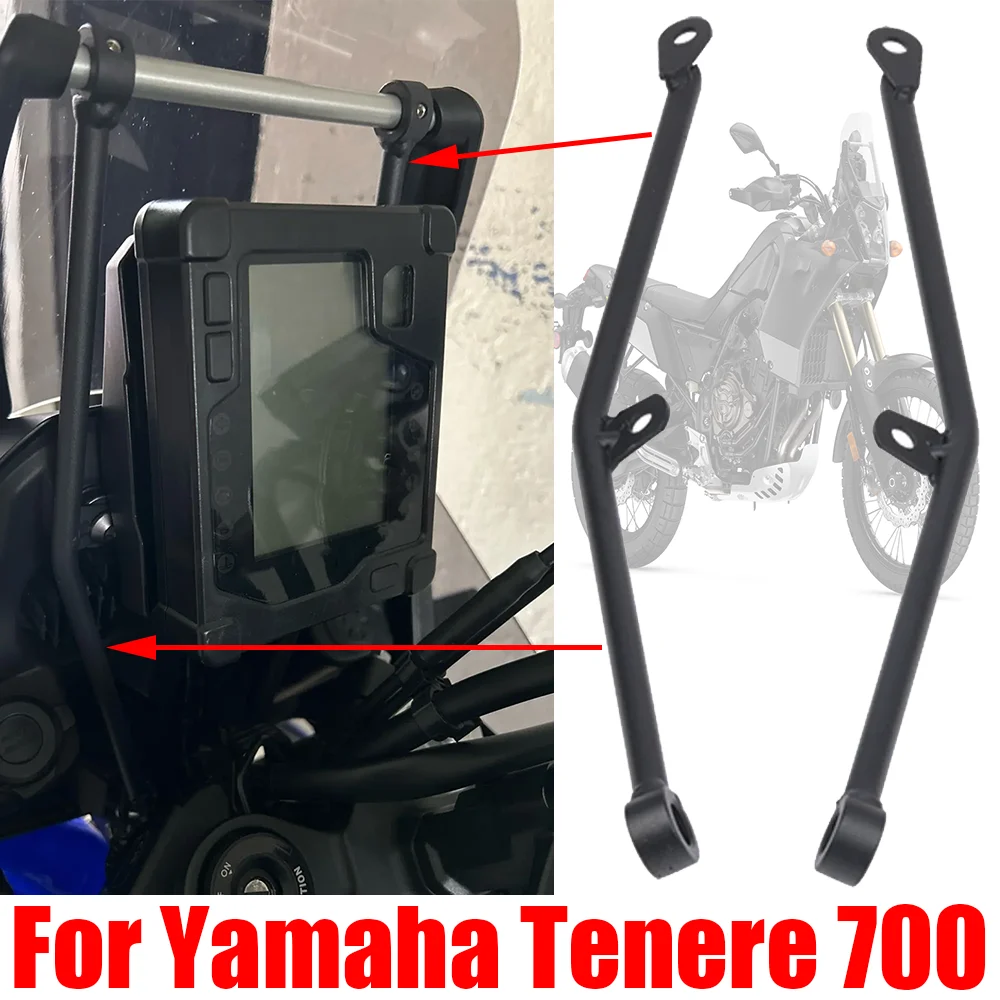 Anti Shake Support for Yamaha Tenere 700 Rally T7 T700 XT700Z XTZ690 2019 - 2022 Accessories Navigation Anti Vibration Bracket