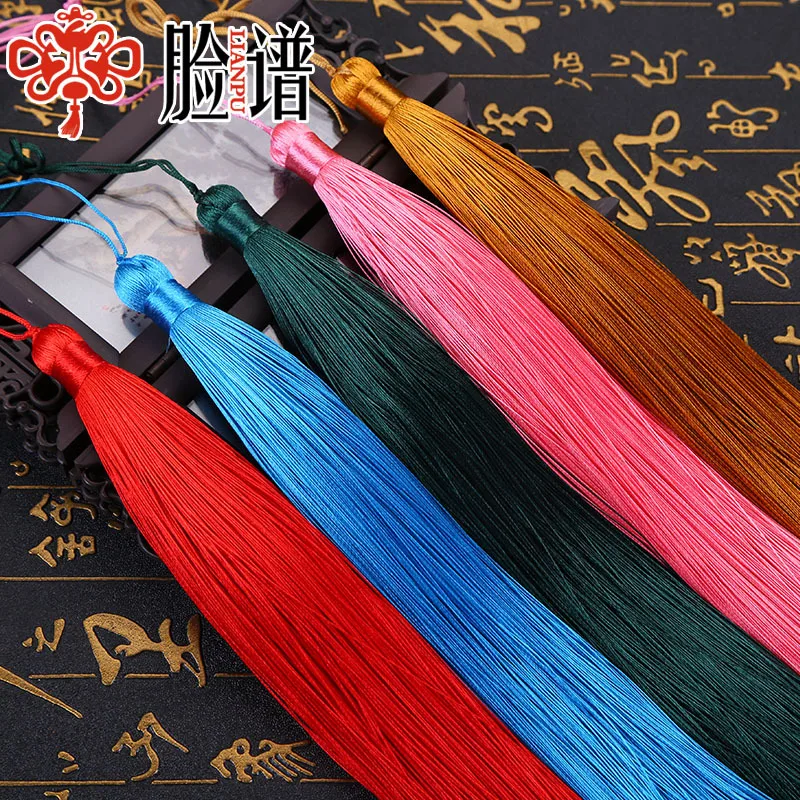 30cm Long Tassel Tassel Lengthened Decorative Pendant Clothing DIY Accessories Fan Pendant Fan Pendant Beaded Fringe Trim