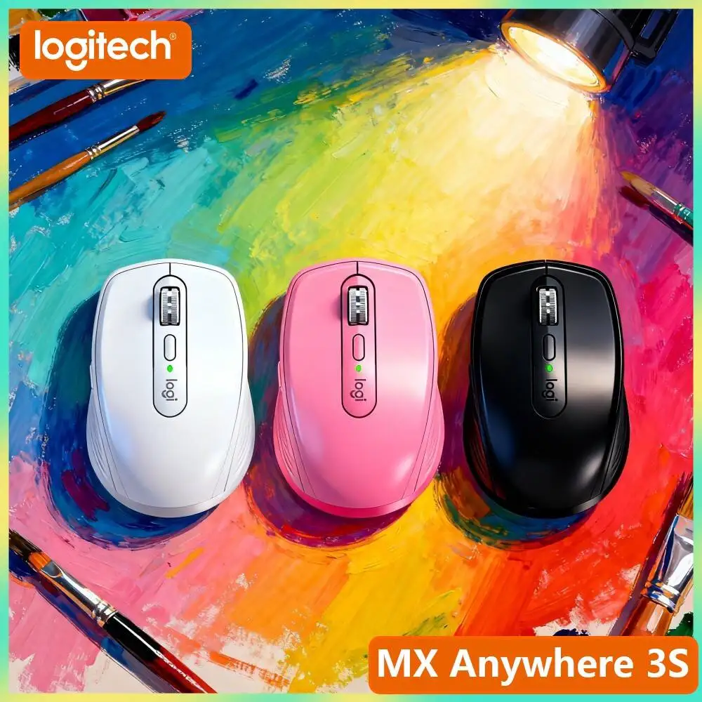 Pro MX Anywhere 3S - 8K DPI, MagSpeed Scroll, 3-Device Sync, Ideal for Fitness Blogger & Home Studio Office Work