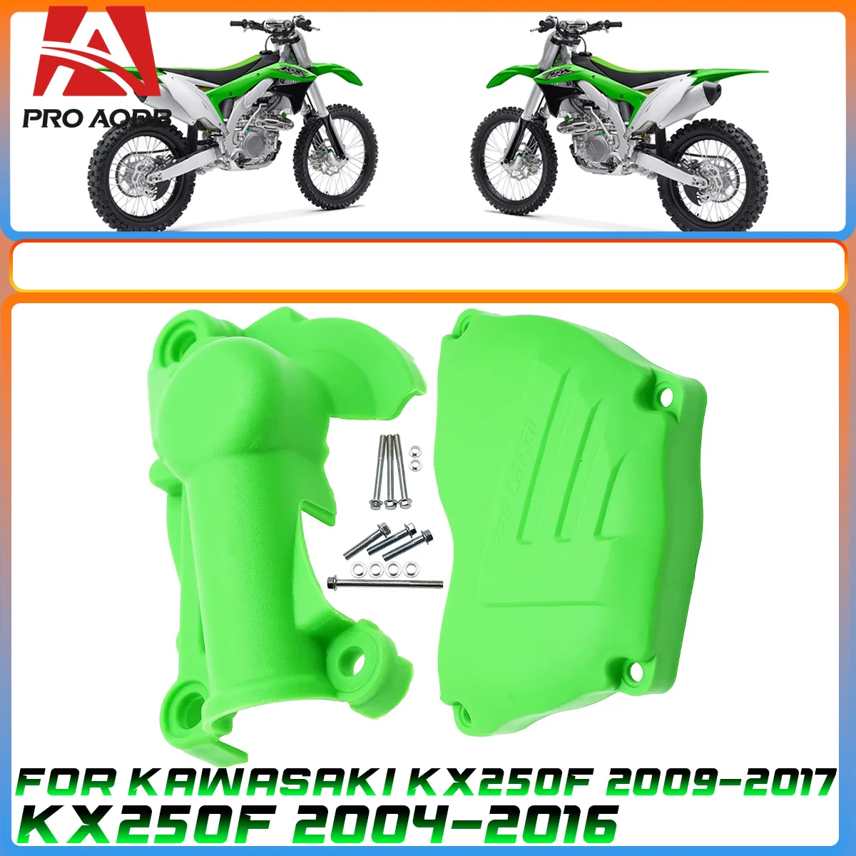 

Motorcycle Engine Clutch Protection Water Pump Protection Cover For Kawasaki KX250F KX 250 250F 2004-2016 2009-2017 Dirt Bike