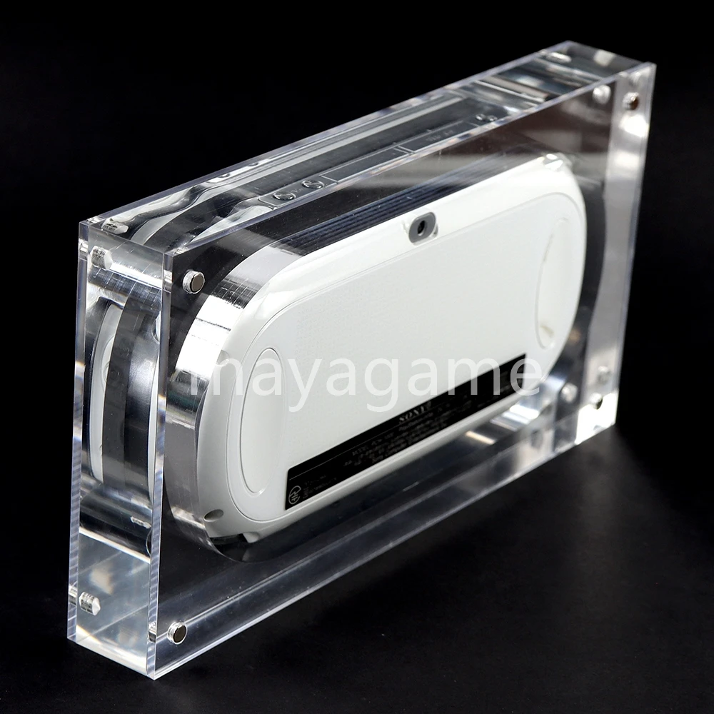 لعبة وحدة التحكم عالية الشفافية الاكريليك ، غطاء مغناطيسي ، صندوق تخزين العرض ل PSV1000 ، PSV2000 ، PSP1000 ، 2000 ، 3000 ، 1 قطعة