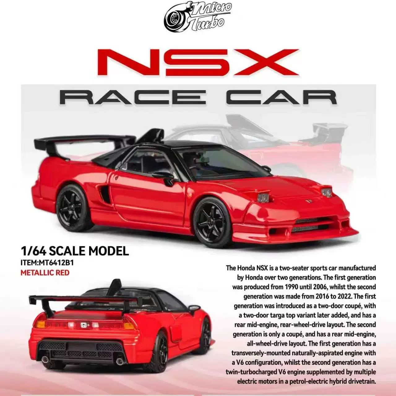 Topart 1:64 Honda Nsx Na1 2026 Tmcs Cool Car Show Limited Edition