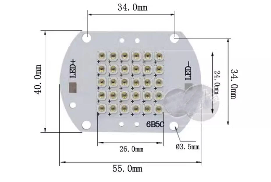 Imagem -02 - Lâmpada Ultravioleta Led de Alta Potência Uvc Placa de Equipamentos Integrados Esteriliza 28w uv 275nm 280nm Profundo