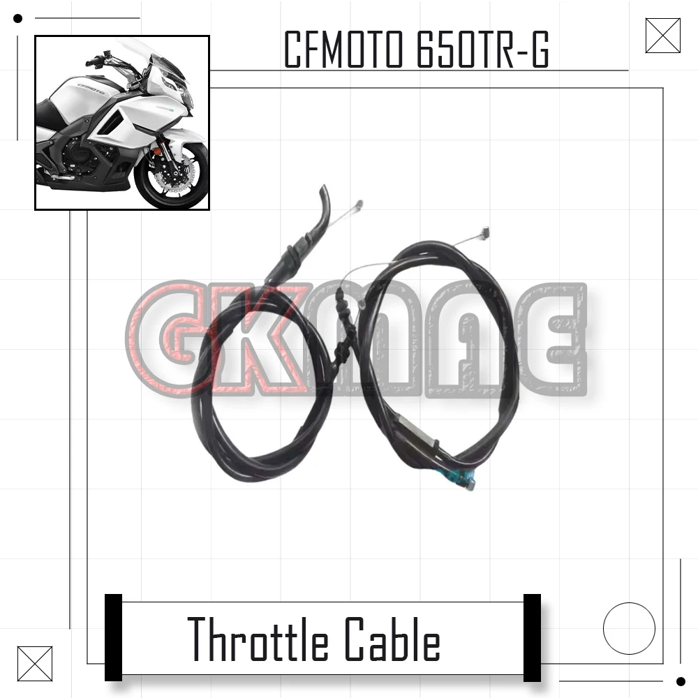 

For CFMOTO 650TR-G 650 TR Motorcycle Original Adjustable Throttle Cable Oil Return Line Fit CF650-6/6A