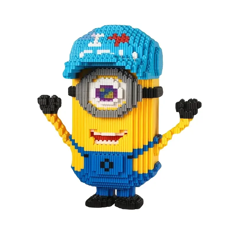 24 سنتيمتر تمثال أصفر بنة لغز الأطفال تجميع الجسيمات الصغيرة لعبة الضغط ثلاثية الأبعاد هدية اليدوية