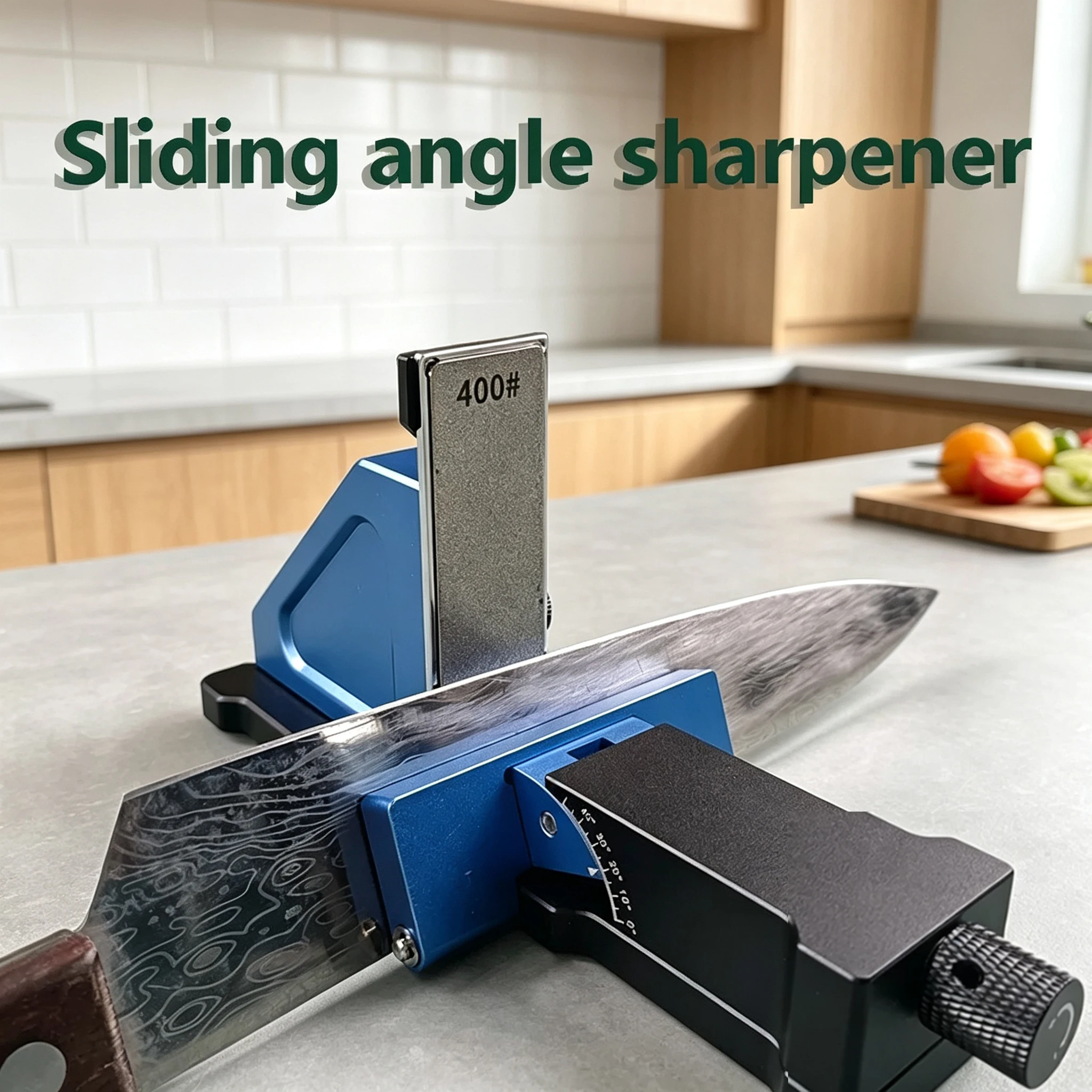 Magnetic Sliding Angle Knife Sharpener Adjustable 0-50° Removable Diamond 400# 800# 1000# Portable Sharpening Tool