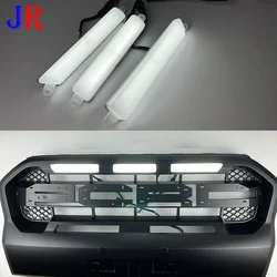 LED Drl Daytime Lights Front Grill Mesh Mask Cover Led Lighting Fog Lamps Suitable for Ford Ranger Everest 2018-2021