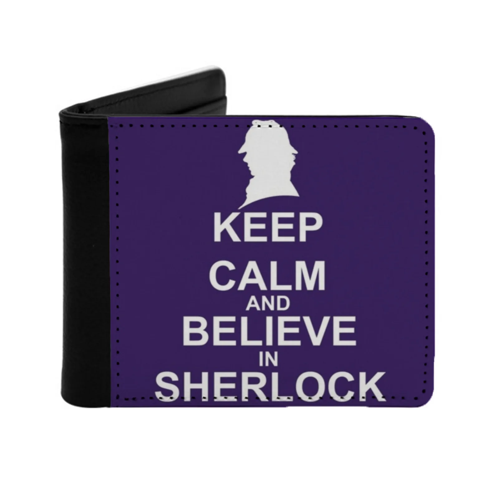 

Keep Calm Believe In Sherlock Короткий мужской кошелек Многофункциональный кошелек Мужской кошелек из искусственной кожи Шерлок Бенедикт Камбербетч