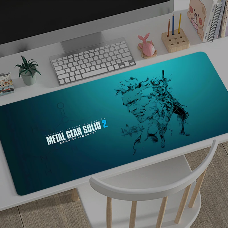 Mouse Pad Large M-metal Gear Solid Gamer Keyboard Mat Pads Gaming Desk Protector Laptops Mousepad Deskmat PC Anime game Mousepad