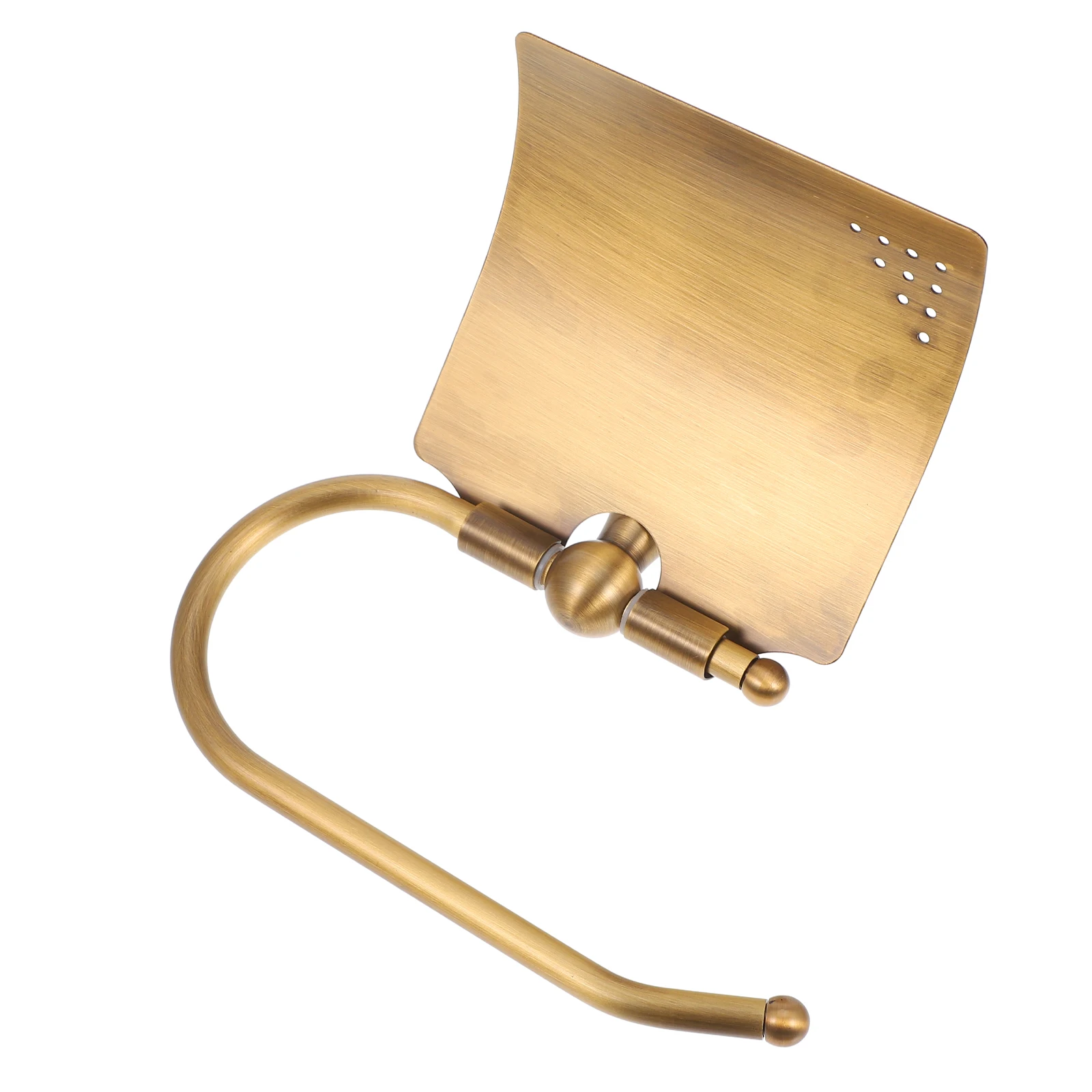 

Медный держатель для рулонной бумаги, винтажный латунный диспенсер для салфеток для ванной комнаты, туалета, настенное крепление для хранения, декоративная полка