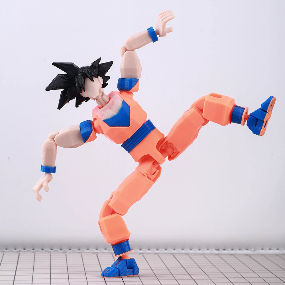 ​ ​ 9L3D Lucky13 Super Saiyan รูป Full Body Movable อะนิเมะหุ่นยนต์ของเล่น ​   ของขวัญพิเศษตกแต่งโต๊ะเครื่องประดับรถตุ๊กตาอะนิเมะ