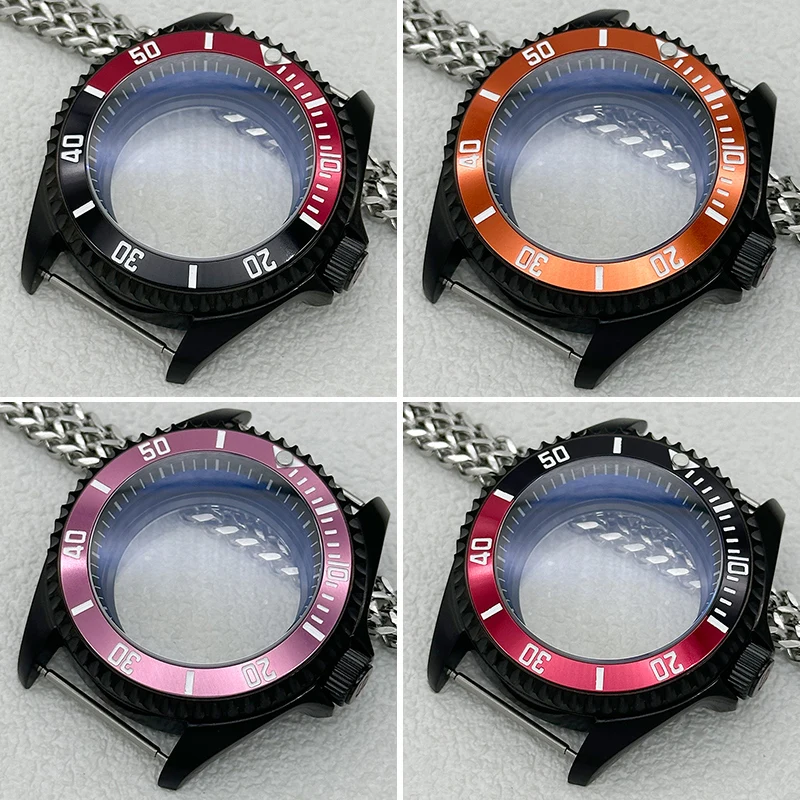 Mod NH35 Case SKX007 SKX009 Watch Case Dome-Shaped Sapphire Double-Pane Glass 3.0 Crown Fit NH35 NH36 NH38 7S26 4R35 Movements