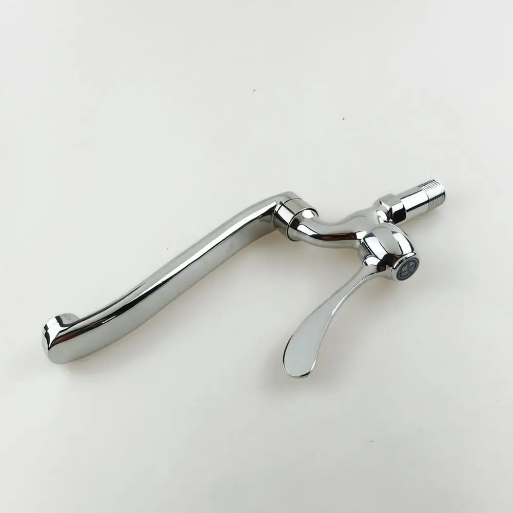 Extended Copper Water Tap Single Cold Faucet Wall Mounted For Laundry Washing Machine Kitchen Mop Pool Inlet Connector