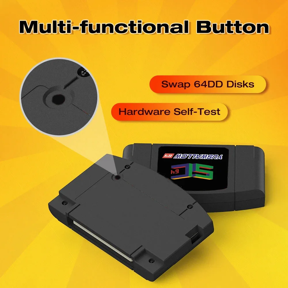 Yuswallow SC64Summer N64 SC64 오픈 소스 N64DD 플래시 TF/SD 카트리지 SC64 GBC SNES 64DD 5000-in1 레트로 …