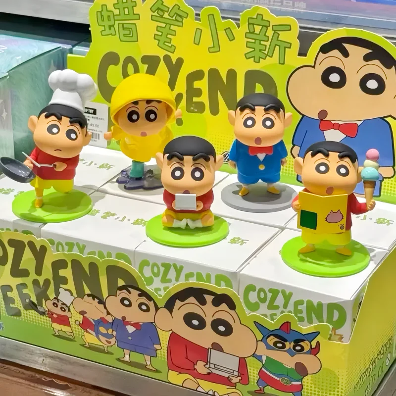 

Genuine Crayon Shin - Chan Blind Box Weekend Series Anime Trendy Collectible Cute Figurine Kids Toy Gift Desktop Decoration