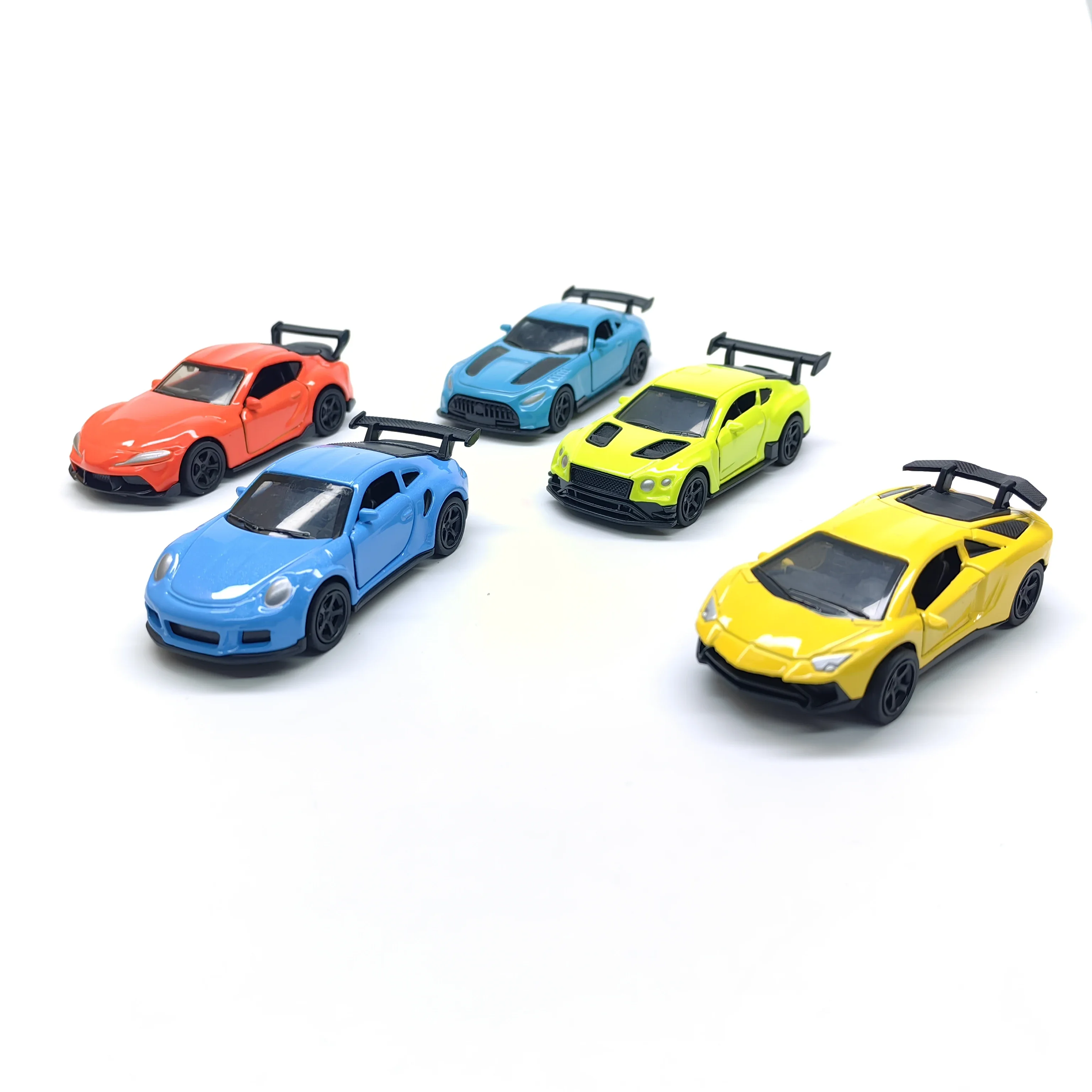 لعبة سيارة مصنوعة من خليط معدني للأولاد نموذج سيارة رياضية للسباق الواقعي للأطفال، ميزة التراجع، نموذج سيارة قابل للجمع #1