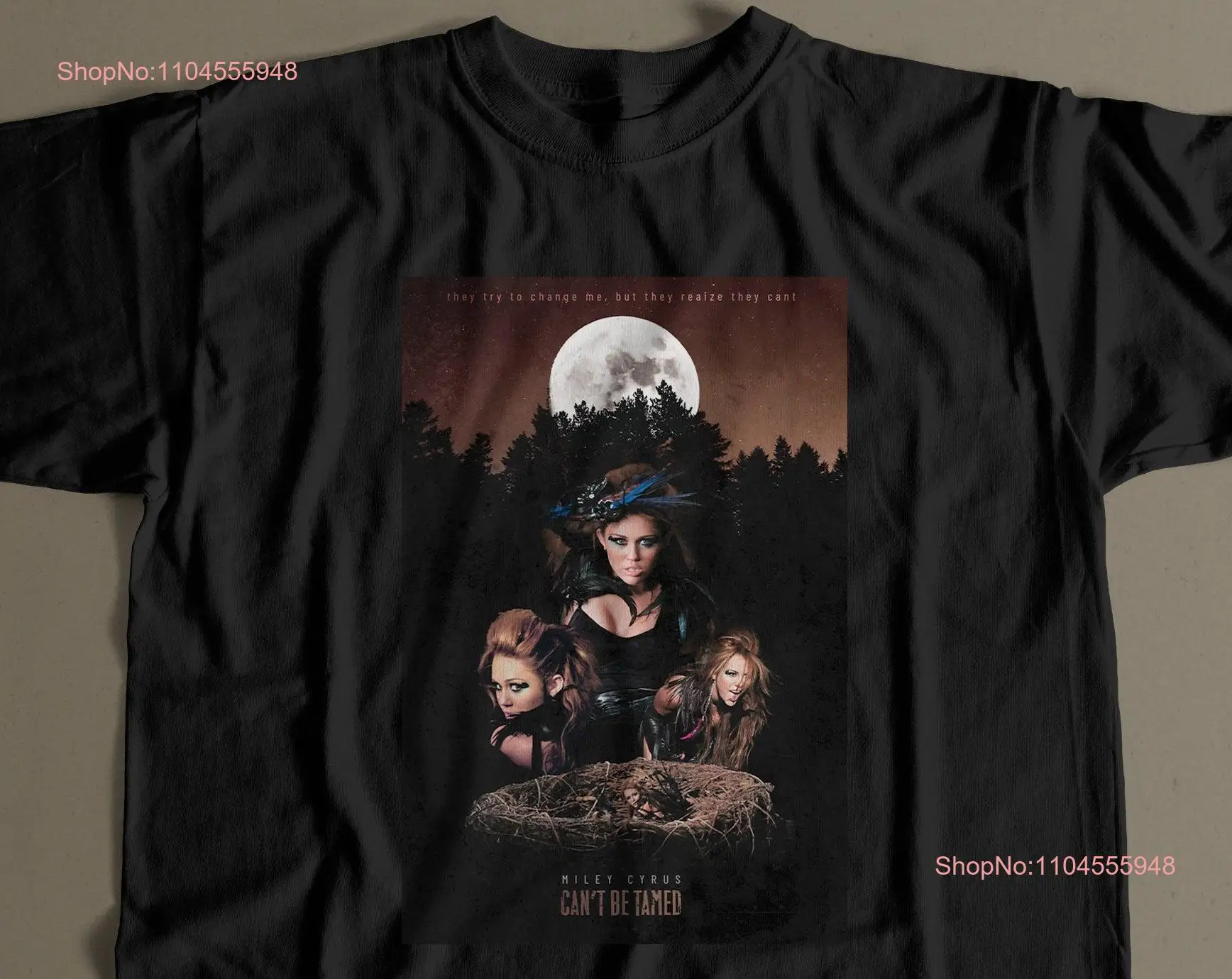 Kan niet worden getemd Miley Cyrus Filmposter Filmband T-shirt Fan Merch Vintage Geïnspireerd lange of korte mouwen