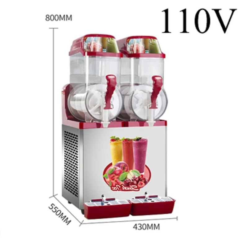 상업용 눈 녹이는 기계 냉동 슬러시 3개 탱크 주서 슬러시 과일 제조기