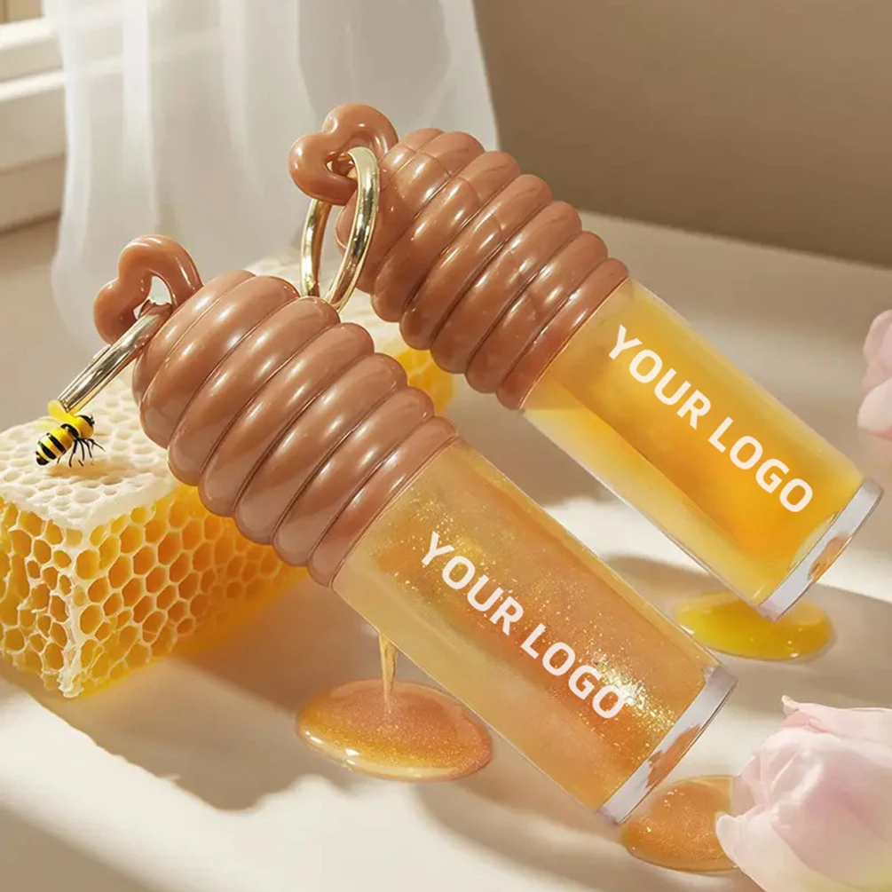 プライベートラベル リップオイル カスタムロゴ ハニーエッセンス 保湿 栄養 モイスチャーリッププライマー エッセンスオイル メイクアップ 卸売 ヴィーガン