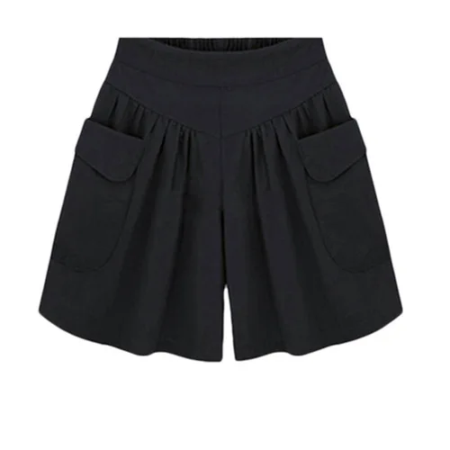 

plus Size Women's Wide Leg Short Pants High Waist Comfortable Fit Summer Fashion plus Size Clothing Versatile Hot Pants Skirt...