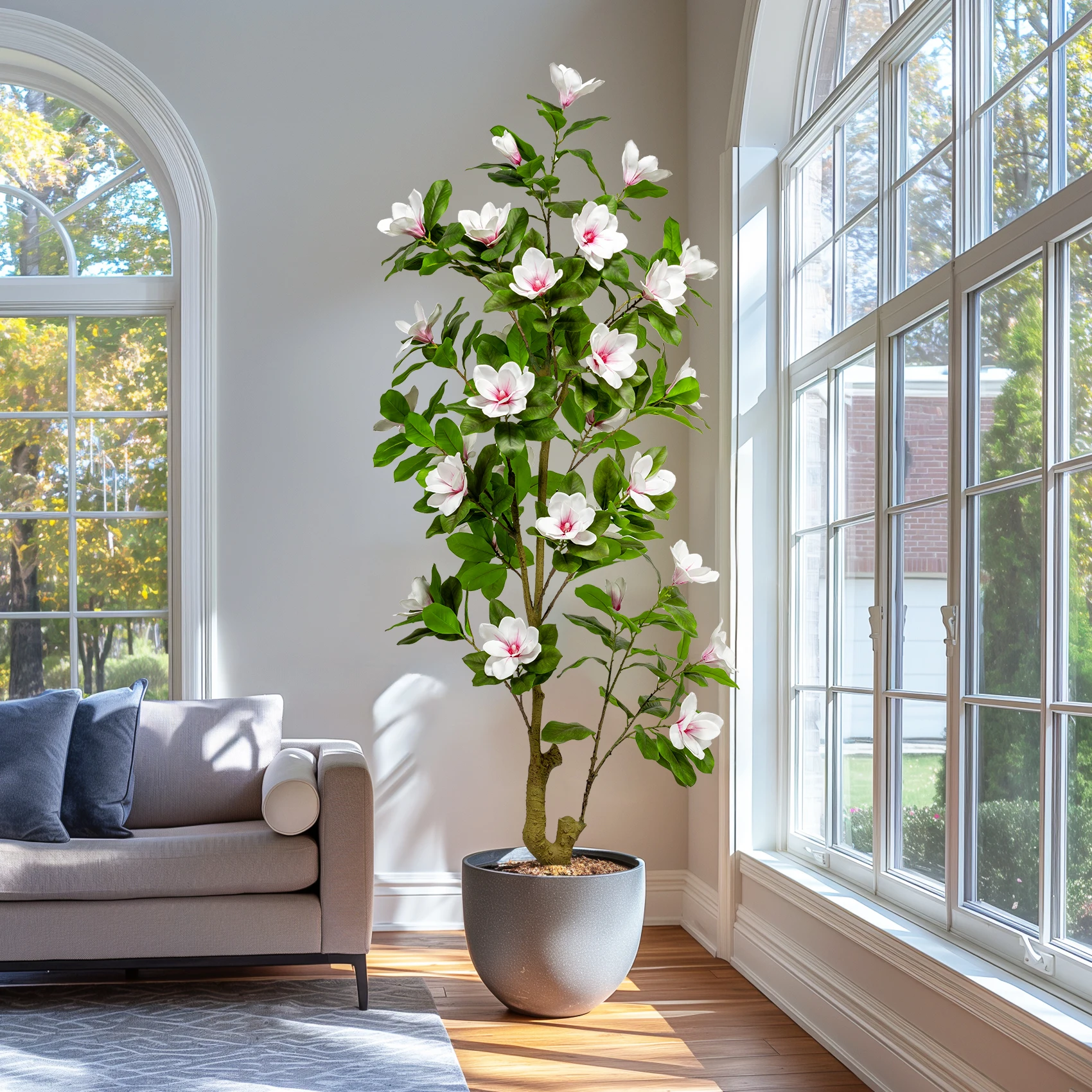 Natural Appearance Artificial Magnolia Orchid Tree Indoor/Outdoor Wedding Birthday Party Landscape Ornament Artificial Plant - view 2