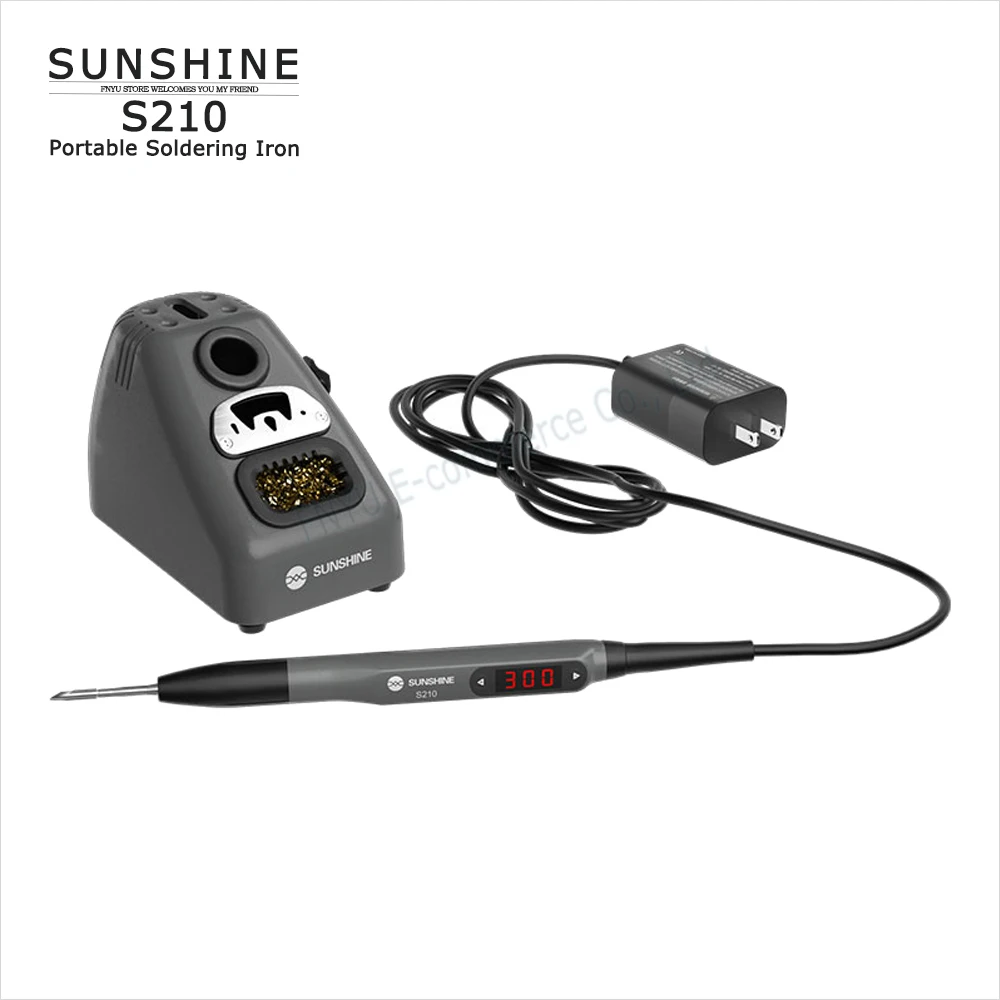 Sunshine-ferro de Solda Elétrico Portátil Inteligente Alta Potência Aquecimento Rápido a Segundos S210 110w