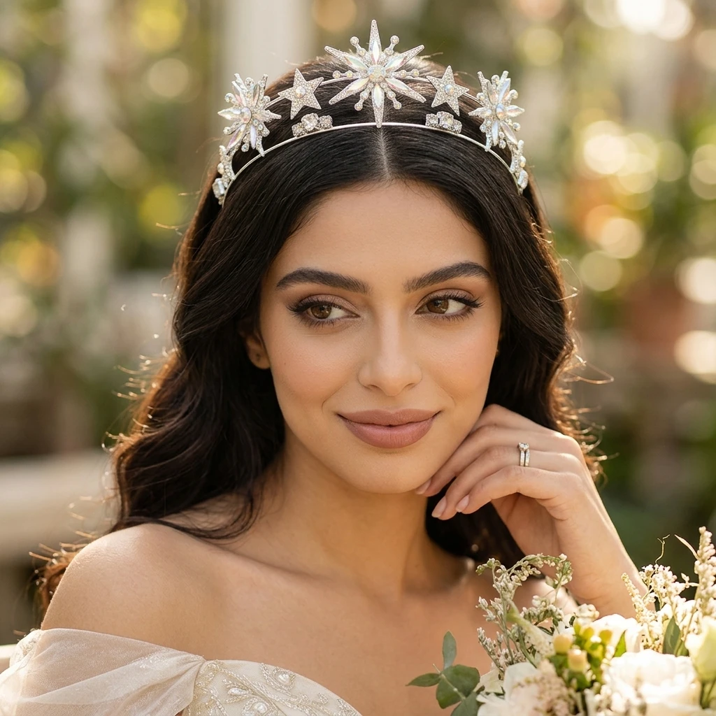 Braut-Tiara Funkelnde Doppelsc – Photography Wedding Bewertung und Preis