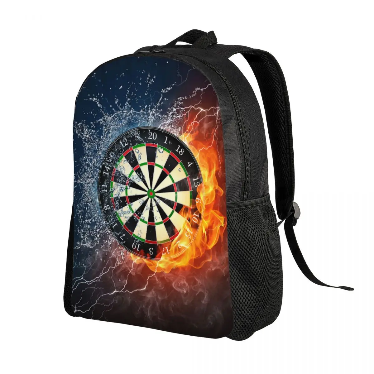 Custom Darts Board Travel Backpack  School Computer Bookbag Arrow Archery Target Darts Board College Student Daypack Bags