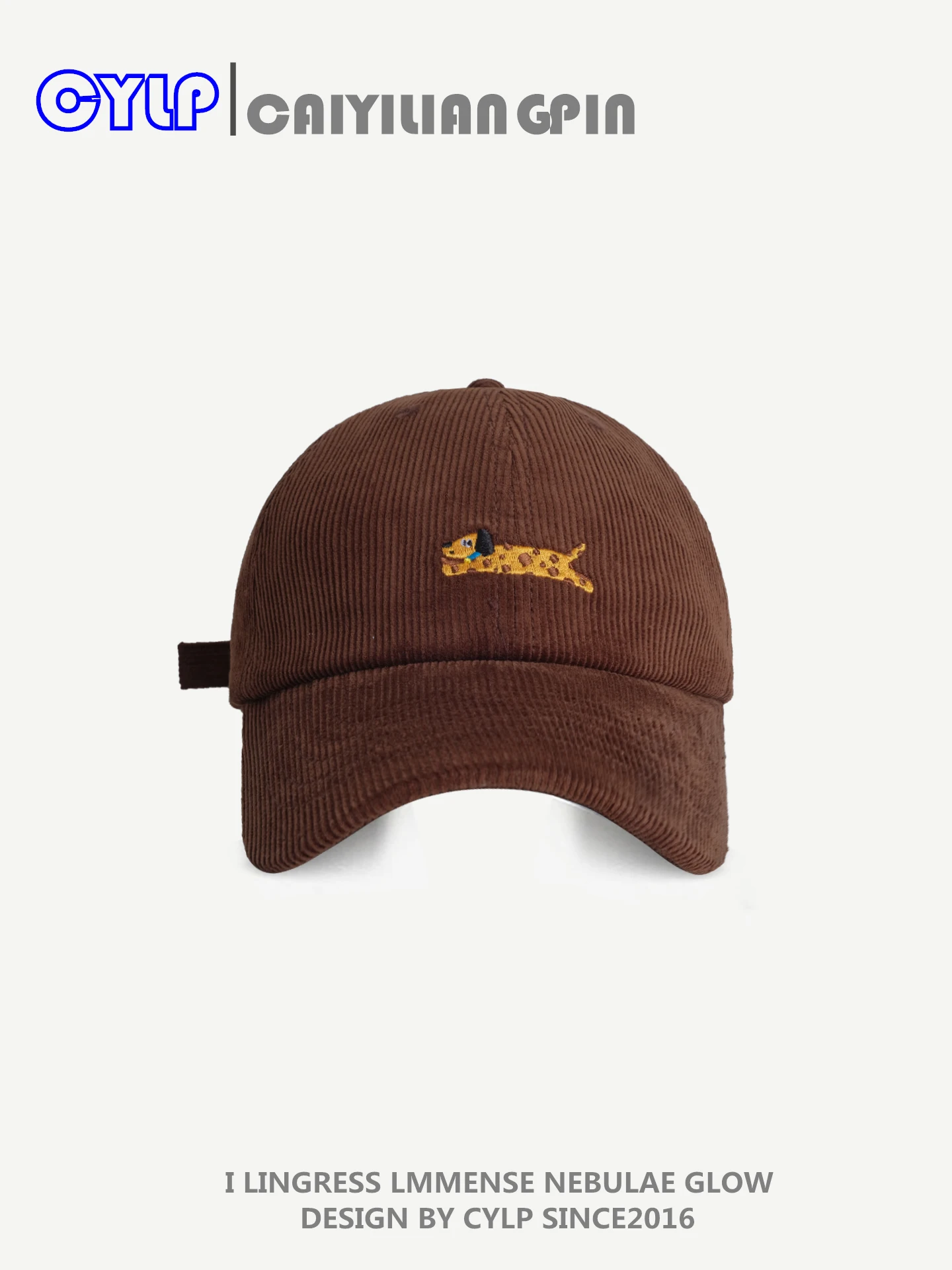 

Autumn Winter Embroidered Baseball Cap Fashion Versatile Corduroy Duckbill Cap Casual Hat