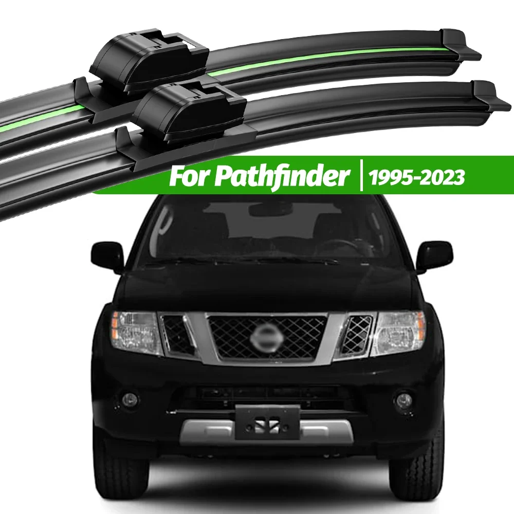 

For Nissan Pathfinder R50 R51 R52 R53 1995-2023 2pcs Front Windshield Wiper Blades 2005 2012 2021 Windscreen Window Accessories