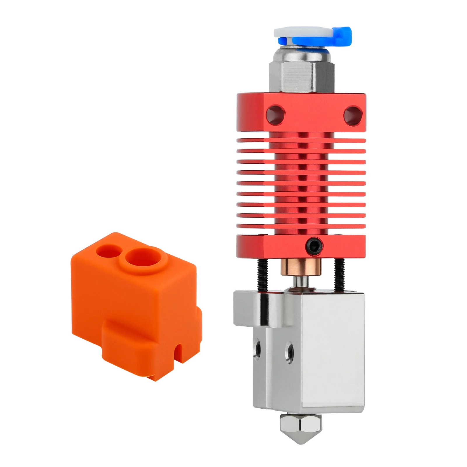 

High Temperature Ender 3 Hotend Kit Copper Plated Volcano Nozzle Heating Block Bimetal Throat Ender3 Pro,V2/CR10,10S Extruder