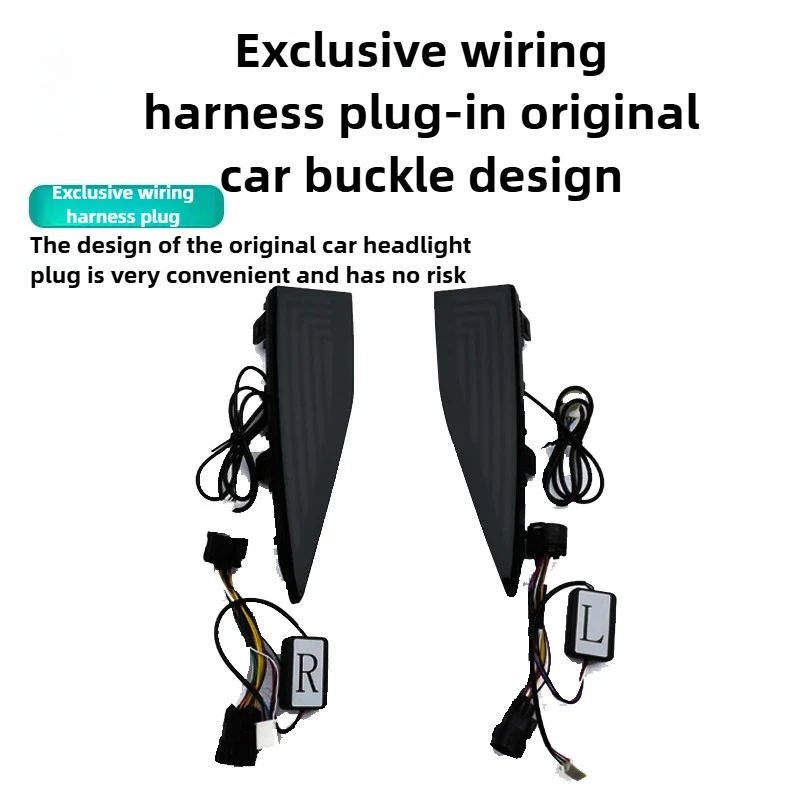 

For GWM Wey 07 Smart Driving Edition 2Pcs Car Led Daytime Running Light Front Bumper Fog Lamp DRL Turn Singal Lamp Daylights