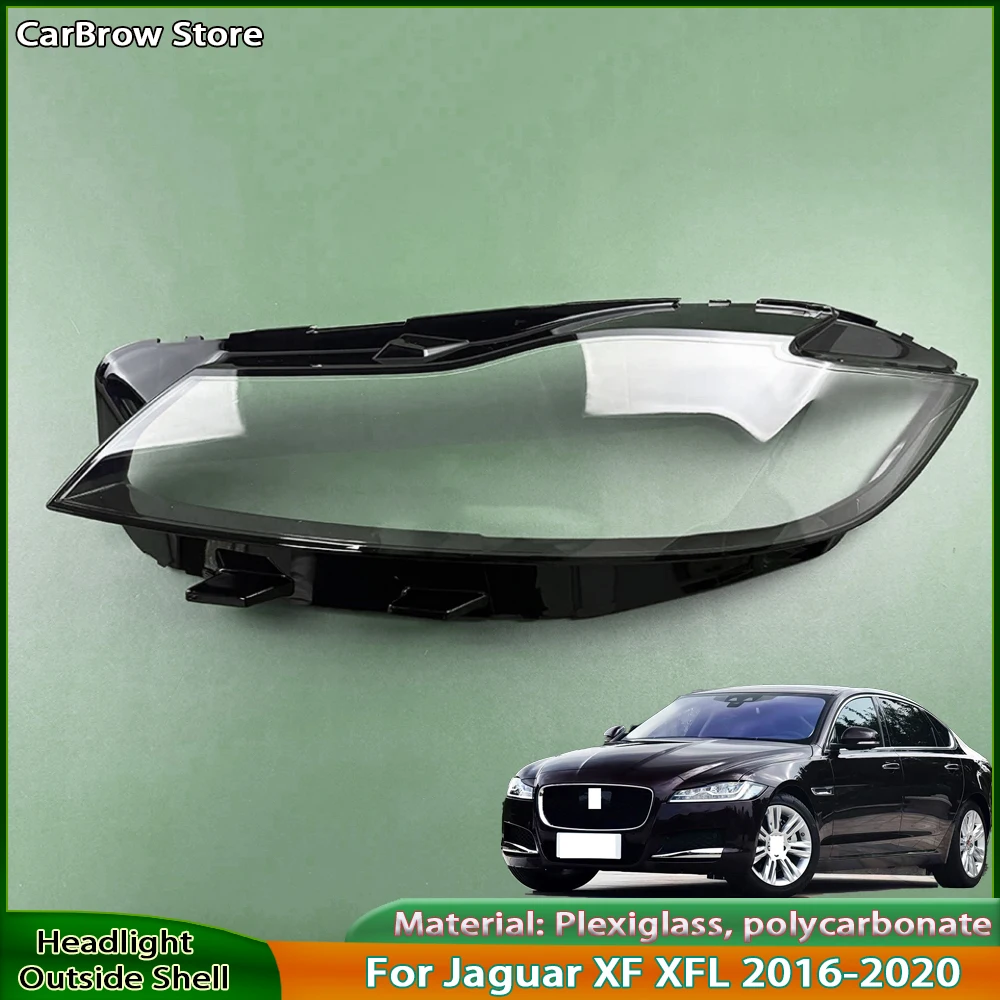 

Headlamp Housing Plexiglass For Jaguar XF XFL 2016 2017 2018 2019 2020 Transparent Headlight Cover Lampshade Lamp Lens Shell