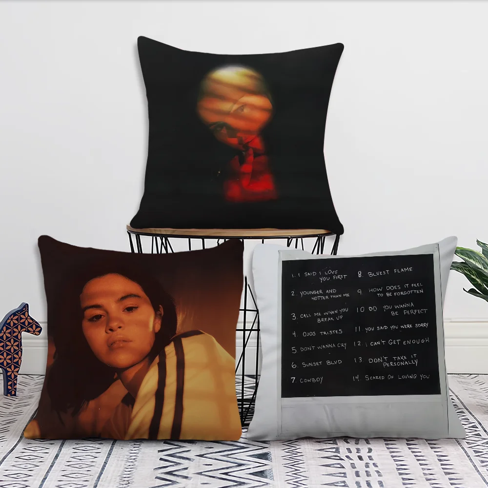 Singer Selena Gomez I Said I Love You First Sofa Living Room Bedroom Headboard Backrest Cushion Square Cushion Nap Time Pillow C