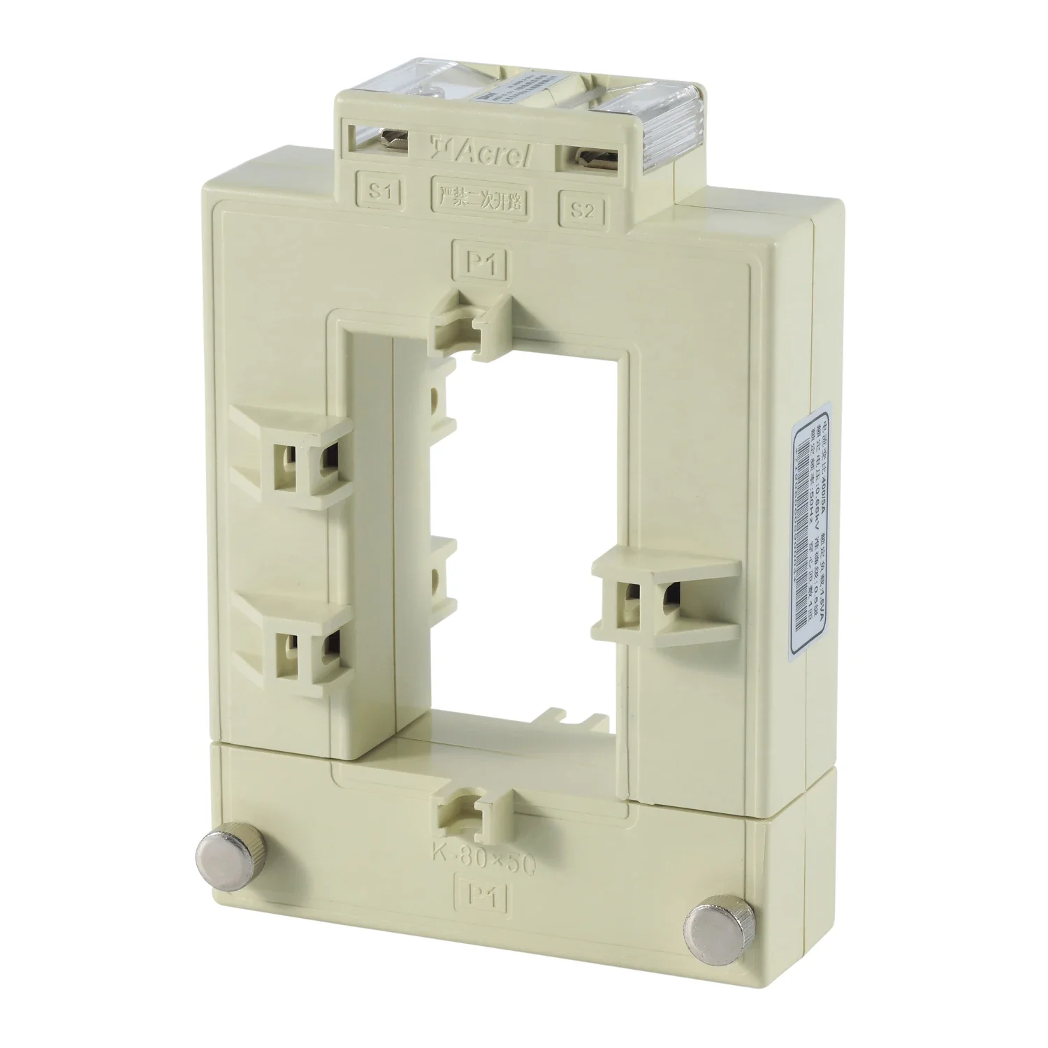 Open Square Hole AC Busbar Copper Bar Current Transformer Split Core AKH-0.66/K CT-160x80 3000/5