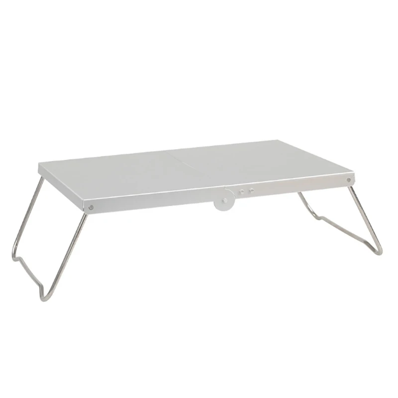 Outdoor Folding Table Portable Lightweight Desk Mini Aluminum Alloy Camping Table for Traveling, Barbecue, Beachs