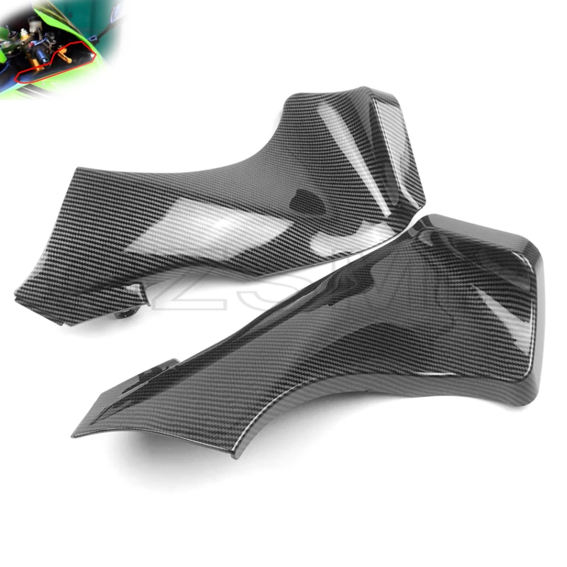 Motorcycle Left Right Side Air Duct Tube Cover Carbon Fiber Pattern Fairing Fit for Kawasaki Ninja ZX6R ZX 6R 2005-2006 ZX636