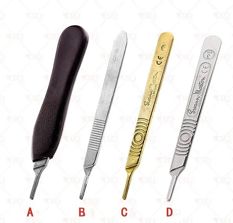 No.3 Scalpel Handle Fits Blade Stainless Steel Surgical Hilt / Plastic Surgical Hilt Engraving Hand Tools Surgical Blade new