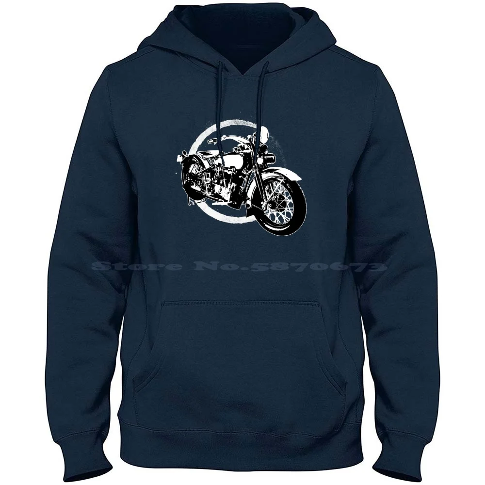 Davison Motorcycles Biker 100% Cotton Hoodie Classic Motorcycle Motorbike Retro Motorcycle Transportation Hog Antique Cool