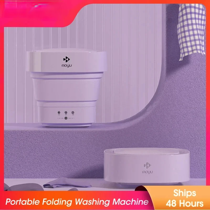 

Folding Washing Machine Underwear Socks Washing Baby clothes Portable Travel Camping Washing Machine Bucket Centrifuge