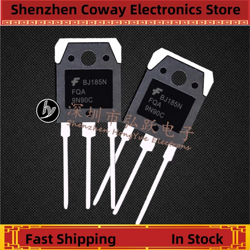 10PCS-30PCS  FQA9N90C 9N90  TO-3P  900V 9A    In Stock Fast Shipping