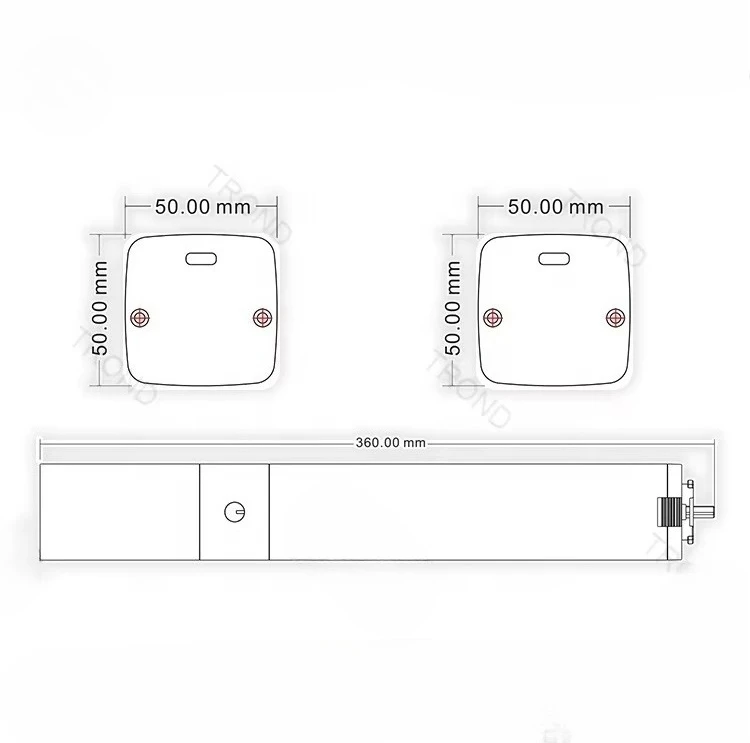 AOK AM50-1.2/100-EM-P Automatic Smart Home Curtain System with Automation System Electric Remote Control Curtain Motor