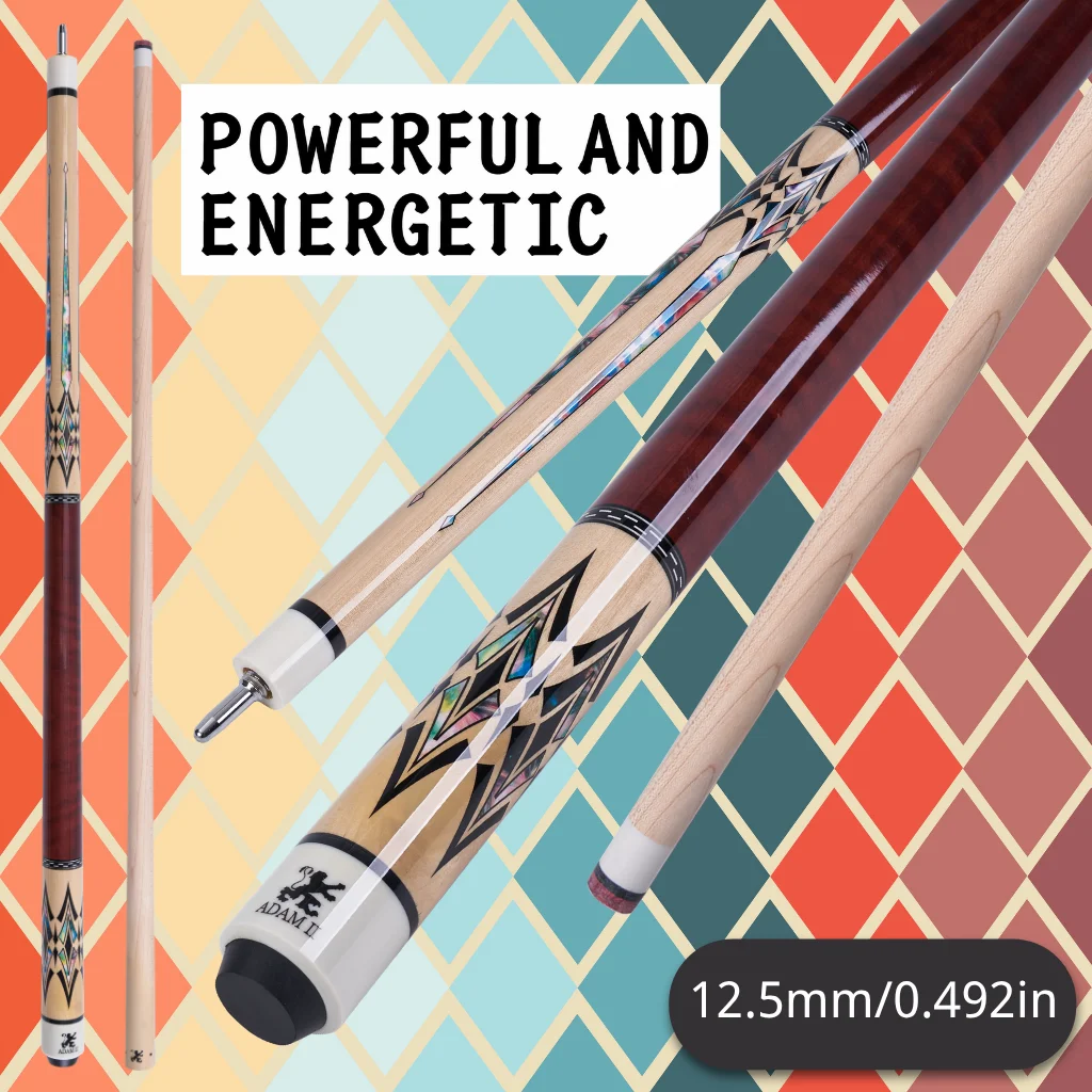 Premium Maple Pool Cue 13mm Tip Quick Release 9-Ball Billiards Durable Grip Precision Control