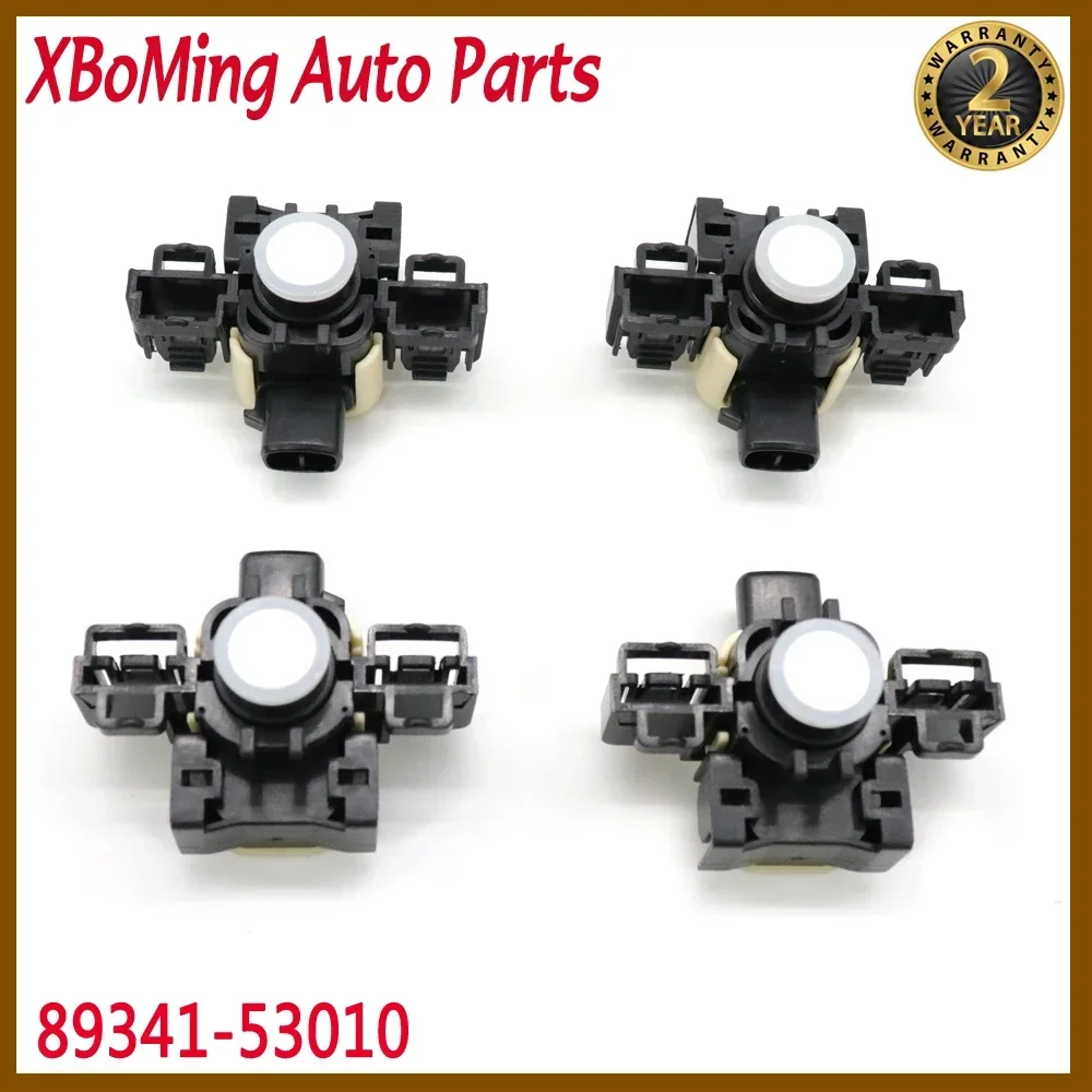 4PCS 89341-53010 89341-33200-C0 White PDC Parking Sensor Bumper Reversing Radar For 2013-2015 Lexus IS250 IS200T GS350 CR200T