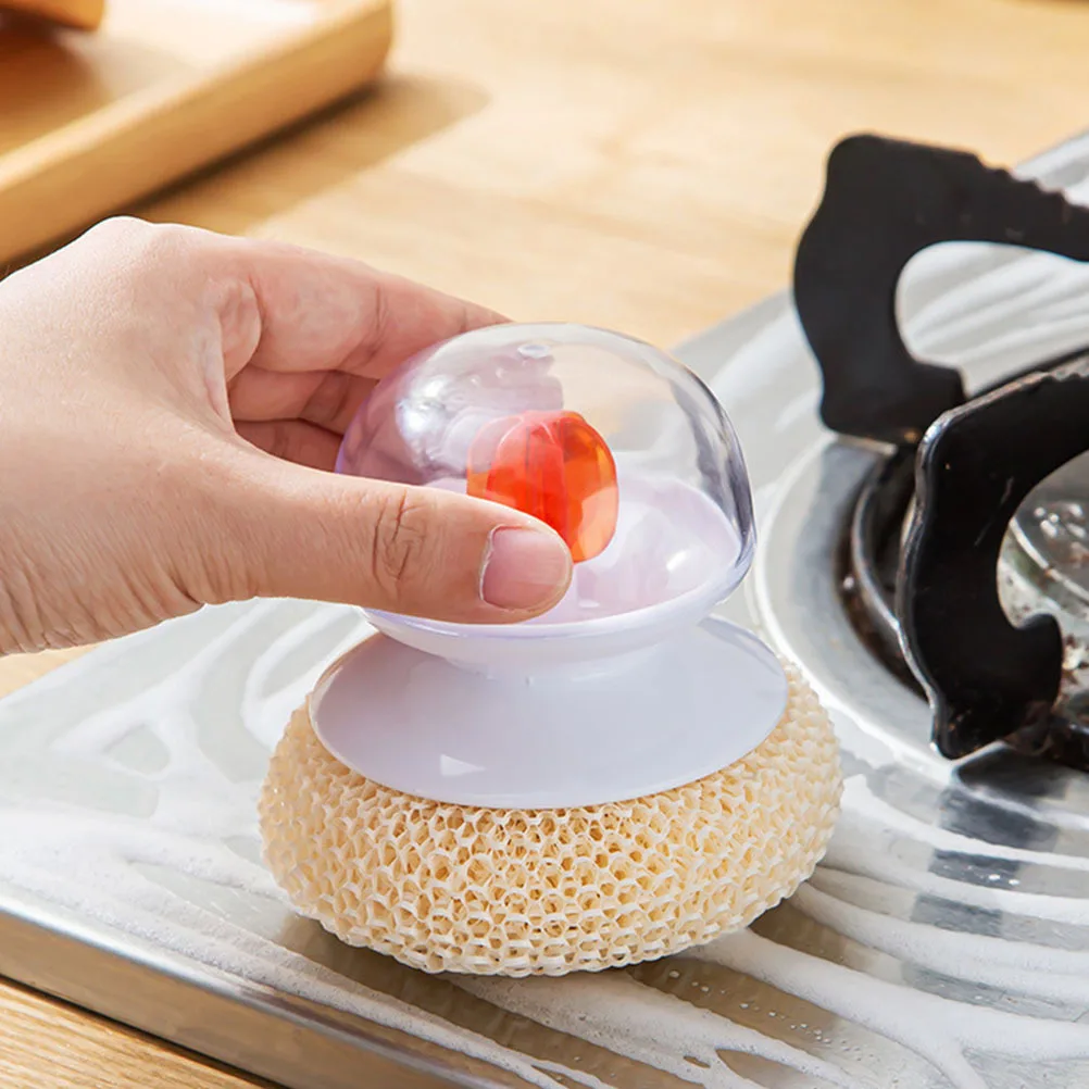 

4Pcs Dishwashing Brush Dish Brush Pot Cleaner Non-Stick Wok Household Kitchen Cleaning Supplies Wok Utensils Pot Cleaner