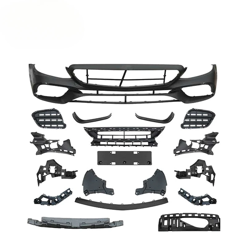 

SAARABS + материал PP подходит для Mercedes-Benz E-Class W213 Early Model E63, комплект нижней сетки решетки переднего и заднего бампера